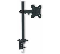 Red Eagle Pixel Single - Supporto da tavolo per monitor, regolabile in altezza per monitor da 13-27 pollici, Vesa 75x75 e 100x100, carico fino a 8 kg, 2 opzioni di montaggio