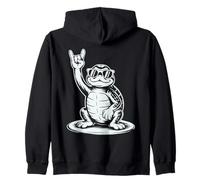 Red Eared Slider Punk Rock Rocker Terrario Heavy Metal Felpa con Cappuccio