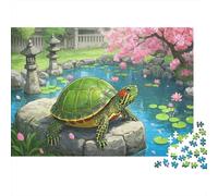 Red-eared Slider Puzzle 1000 Pezzi Adulti 1000 Pezzi Ragazzi Dai 14 Anni Classici Regalo Uomo Donna Famiglie Gioco Familiare 70x50cm/1000pcs