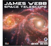 RED EMBER James Webb Space Telescope - Calendario da parete 2026, 12 mesi, 30,5 x 61 cm, aperto, carta spessa e robusta, idea regalo, calendario 2026