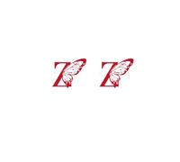 Red English Letters Tattoo Stickers, Colorful Waterproof Lasting Female Painted Wrist Collarbone Sticker, Fake Tattoos(Z)