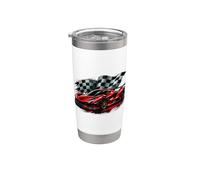 Red Exotic Supercar Racing Car Design Bicchiere termico in acciaio inox doppia parete