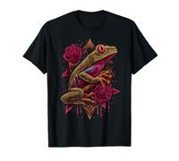Red Eyed Tree Frog Rainforest Anfibio Green Body Tree Frog Maglietta