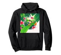 Red Eyed Tree Frog - Stile Cartone Animato Felpa con Cappuccio