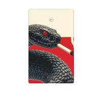 Red Eyes Snake Vintage Single Toggle Blank Wall Plate Light Switch Cover Decorativo 1 Gang per Cucina Camera Bagno Dimensioni 11,4 x 7 cm