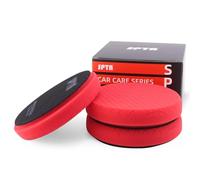 Red Finish Polish Pad, SPTA 3 pezzi 6 pollici tamponi lucidanti per piastra di supporto da 150 mm, spugna per lucidatura, lucidatura e cera