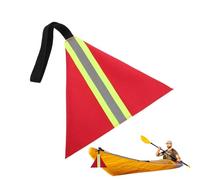 Red Flag For Truck Loads | High Visibility Reflective Warning Flag | Waterproof Wear-Resistant Safety Signal For Kayak, Canoe, Bike, Car Hauling, Boats & Night Travel Use