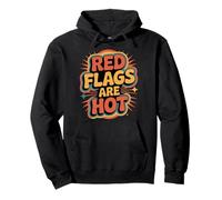 Red Flags Are Hot Relazione tossica AVVERTENZA Amore |- Felpa con Cappuccio