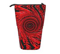 Red Flower Vortex Spirale Verticale Retrattile Astuccio Organizer Box Natale Capodanno Ufficio Bag