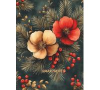 Red Flowers, Lined Composition Notebook Journal For Adults, Teen, Kids, School, Office, Work, College, Social Media: 8.5 x 11.25 Inches | Grey Lines With Optional Margins | 100 Pages College Ruled
