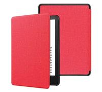 (Red) For Kindle Paperwhite 6 12th 2024 Slim Durable PU Leather Cover Auto Wake/Sleep