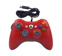(Red) For XBOX 360 Console And PC USB Dual Vibration Wired Gamepad
