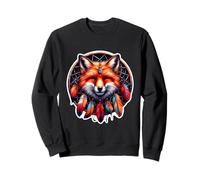 Red Fox Acchiappasogni Floreale Spirituale Boho Style Art Felpa