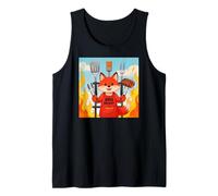 Red Fox Cooking Grill BBQ Funny Gift Red Fox Canotta