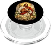Red Fox He Is Risen Easter Resurrection Croce sconfitta PopSockets PopGrip per MagSafe