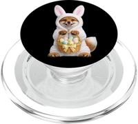 Red Fox Indossare Easter Bunny Divertente Carino Costume PopSockets PopGrip per MagSafe