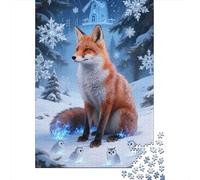 Red Fox Jigsaw for Adults 1000 Piece Brainteasing Home Decoration Gifts for Men Challenge 1000pcs (75x50cm)