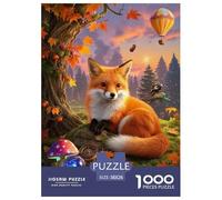 Red Fox Jigsaw Puzzle Impossibili 1000Pcs Decorazione Per La Casa. Giochi Rilassamento E Intelligence Per Adulti E Bambini Da 12 Anni 38x26cm/1000pcs