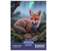 Red Fox Jigsaw Puzzle Impossibili 1000Pcs Decorazione Per La Casa. Rilassamento E Intelligence Per Adulti E Ragazzi Da 14 Anni 70x50cm/1000pcs