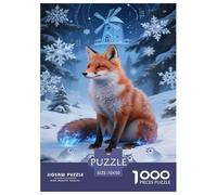 Red Fox Jigsaw Puzzle Impossible 1000 Pezzi Decorazione Per La Casa. Rilassamento E Intelligence Per Adulti E Bambini Da 12 Anni 70x50cm/1000pcs