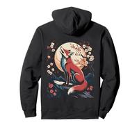 Red Fox Luna Giapponese Felpa con Cappuccio