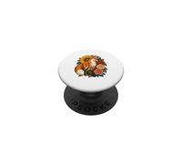 Red Fox osserva tre rose PopSockets PopGrip Adesivo