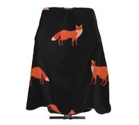 Red Fox Pattern Unisex Mantella Taglio Capelli Regolabile Mantella Parrucchiere Traspirante Mantellina Parrucchiere Per Uso Domestico Parrucchieri Acconciatura 168X140Cm