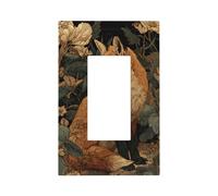 Red Fox Placca da parete per interruttore della luce a bilanciere singolo, 1 banda, decorazione per presa di corrente per casa, cucina, camera da letto, bagno