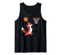 Red Fox Playing Sports Wild Animal Basketball Canotta