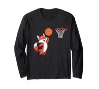 Red Fox Playing Sports Wild Animal Basketball Maglia a Manica