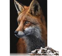 Red Fox Portrait Jigsaw Puzzle Impossibili 1000Pcs Decorazione Per La Casa. Giochi Rilassamento E Intelligence Per Adulti E Bambini Da 12 Anni 1000pcs (38x26cm)