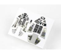 Red Fox QS48097 1/48 F-14A Tomcat con tutte le pareti laterali per Academy 3D pannello strumenti acrilico