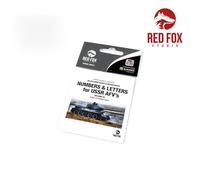 Red Fox Studio RFSQS-35015 -1/35 3D Resina Numeral & Letters per USSR Afv ’ S