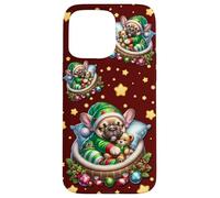 Red Frenchie Accessories For Women Men Who Love Christmas Custodia per iPhone 15 Pro Max