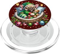 Red Frenchie Accessories For Women Men Who Love Christmas PopSockets PopGrip per MagSafe