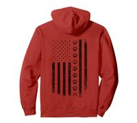 Red Friday Flag Remember Everyone ha schierato Military Dog K9 Felpa con Cappuccio