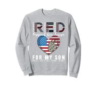 Red Friday Military Indosso Il Rosso per Mio Figlio, ricordate Tutti Felpa