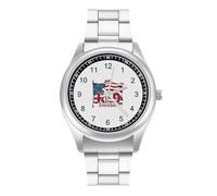 Red Friday Remember Everyone Deployed, orologio casual da uomo con cinturino in acciaio inox, orologio da polso al quarzo in lega, Stile:, regular, Bracciale