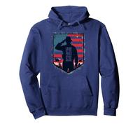 Red Friday Terra patriottica Militare dei Liberi Coraggiosi Felpa con Cappuccio, Unisex per Adulti, Navy, XXL