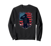 Red Friday Terra patriottica Militare dei Liberi Coraggiosi Felpa, Unisex per Adulti, Nero, M