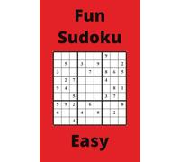 Red Fun Sudoku Book, 9x9 Puzzles 250 Pages, 5x8, Easy