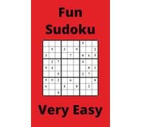 Red Fun Sudoku Book, 9x9 Puzzles, 300 Pages, 5x8, Very Easy