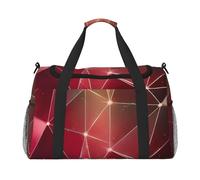 Red Galaxy Constellation Print Ample Space Travel Duffle Bags Large Capacity Hand Travel Bag for Airplane Weekend