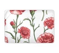 Red Garofani Floreali Extra Large Riutilizzabile Vasino Pee Pad altamente assorbente Baby Pannolino Fasciatoio Pad Antiscivolo per Incontinenza Pad per bambini Bagnare 132,1 cm L x 86,4 cm W