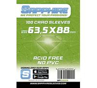 Red Glove – Bustine protettive Sapphire – 100 pezzi Verde 63,5 x 88 – SPGREEN