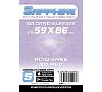 Red Glove - 100 Sapphire Sleeves Lilla 59x86 SPLILLA formato Yu-Gi-Oh