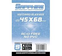 Red Glove - 100 Sleeves Sapphire Azure 45x68 SPAZURE