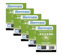 Red Glove - 5 Pack 100 Sapphire Sleeves Green 63,5 x 88 SPGR 63,5 x 88 mm Single