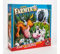 Red Glove - Super Farmer Gioco da tavolo RG2007, 6-100 anni, 6 Tabelloni, 2 Dadi a 12 Facce, 120 Tessere Animali, 4 Cani Piccoli e 2 Cani Grossi di Plastica, Regolamento