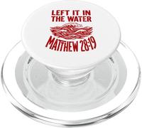 Red Groovy Wave l'ha lasciata nell'acqua Matthew 28:19 PopSockets PopGrip per MagSafe